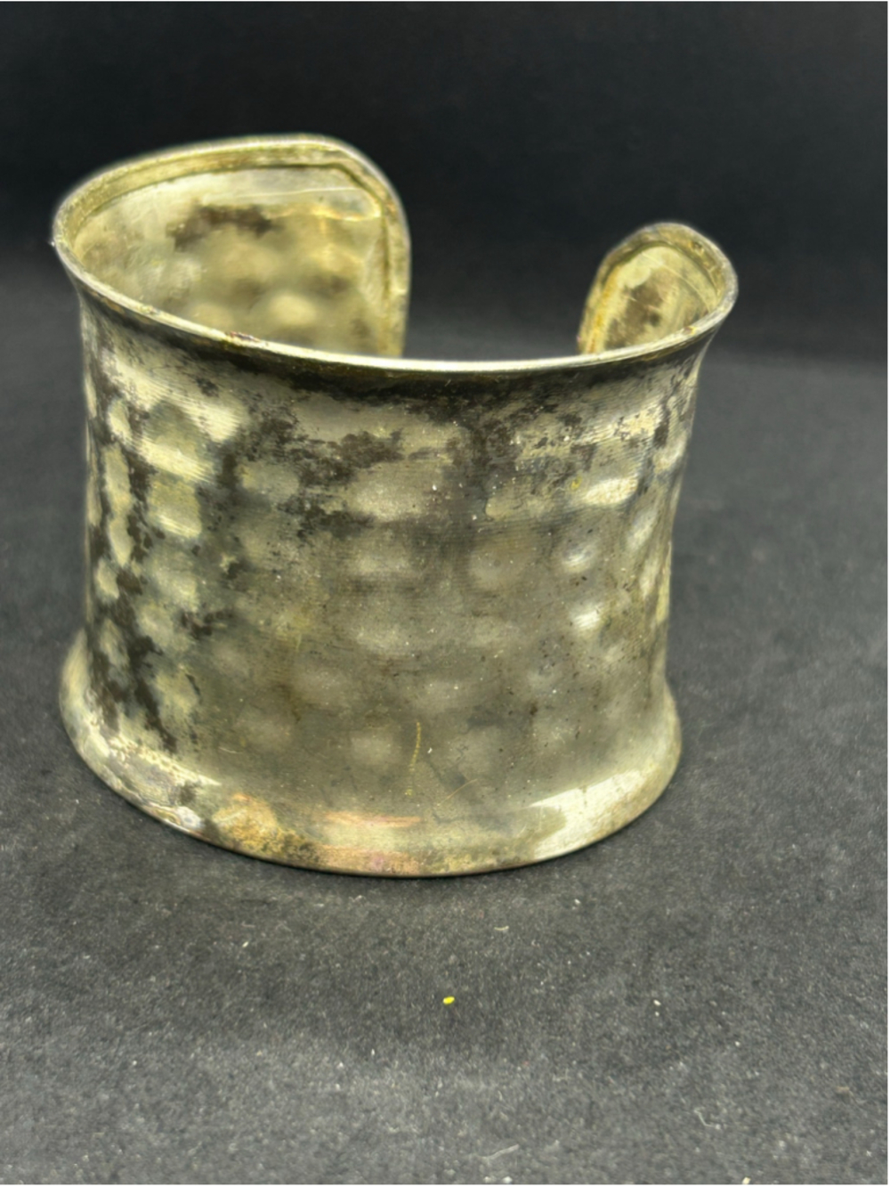 Women's Unbranded Hammered Silver Cuff Bracelet One Size